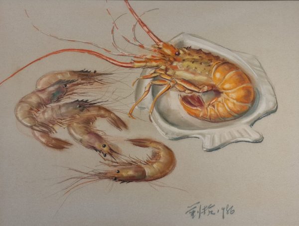 prawn_and_lobster_still_life_liu_kang_asia_art_collective