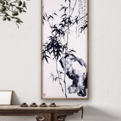 1 Fine-Stem Bamboo and Rock