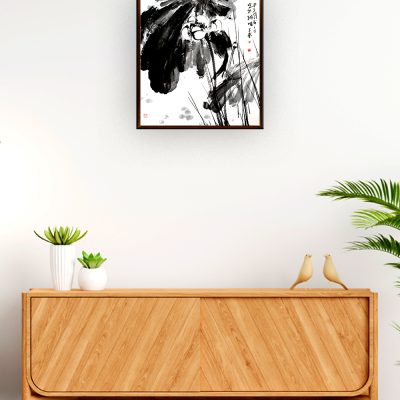 Tree at Riverside / Bamboo at River Artwork By Ling Cher Eng