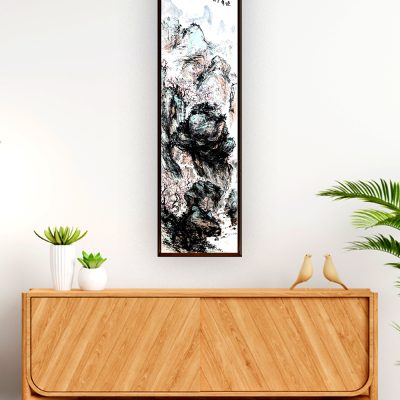 青绿山水 Artwork by Ling Cher Eng