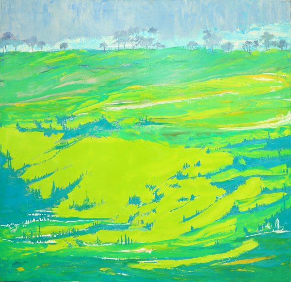 Asia Art Collective TCK_L012_S-陈子凯_绿色的原野_哀牢山_The-Greenery-of-Ailao-Mountain_120x120cm_2006_13800