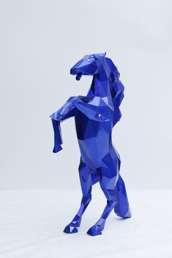 richard_orlinski_artwork_for_sale_blue_horse