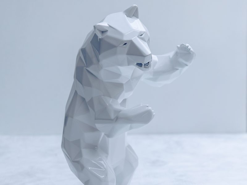 richard_orlinski_artwork_for_sale_white_bear