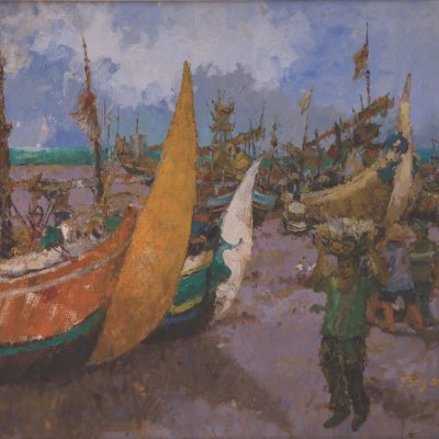 tong_chin_sye_artwork_for_sale_madura_fishing_boats_surabaya