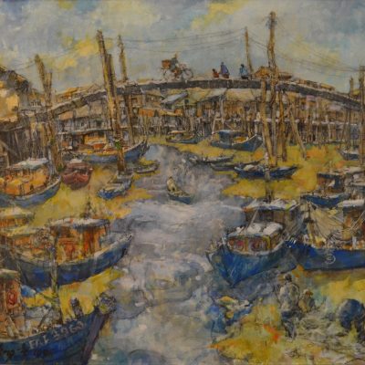 tong_chin_sye_artwork_for_sale_malaysian_fishing_village_pulau_kitam
