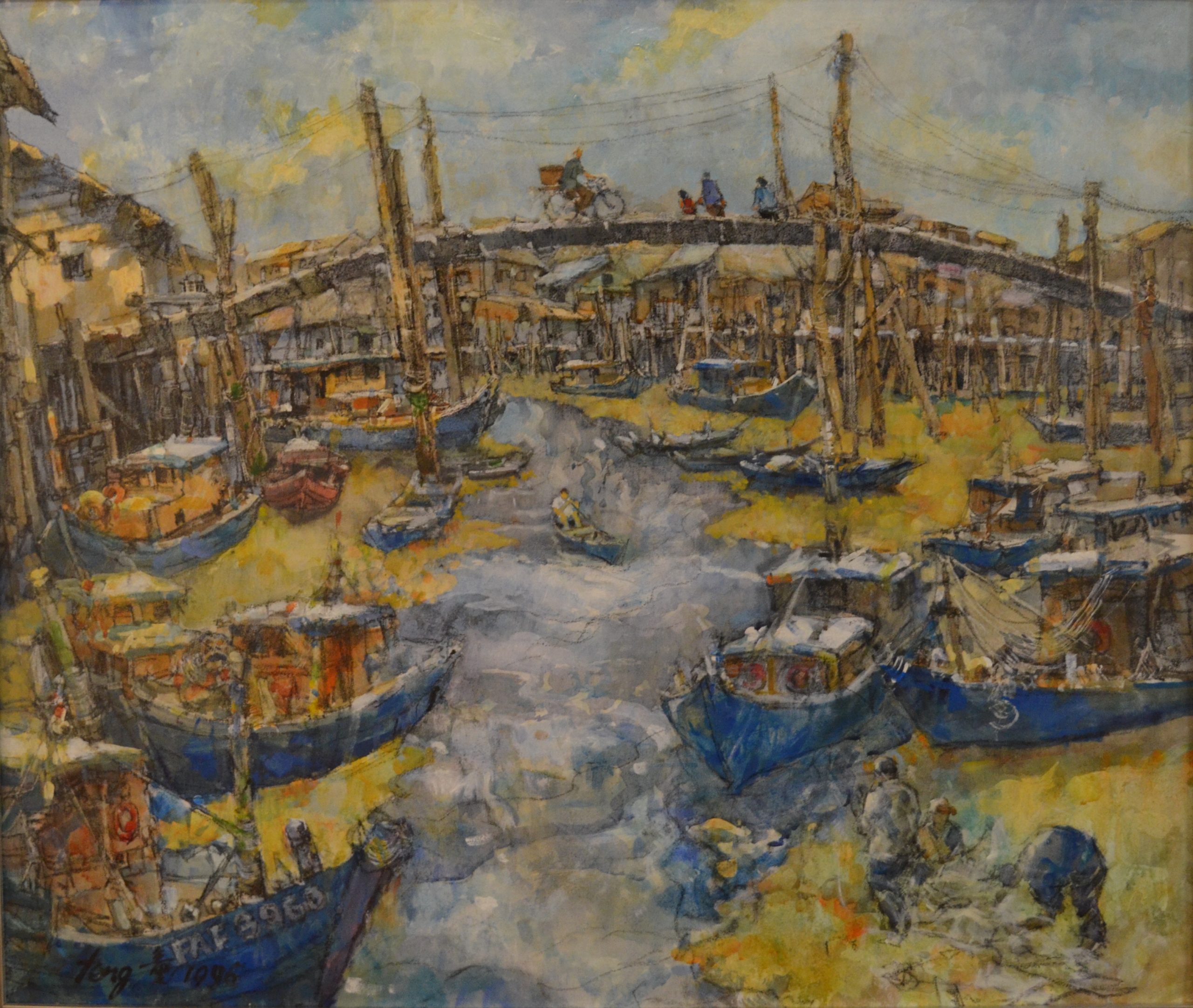 tong_chin_sye_artwork_for_sale_malaysian_fishing_village_pulau_kitam