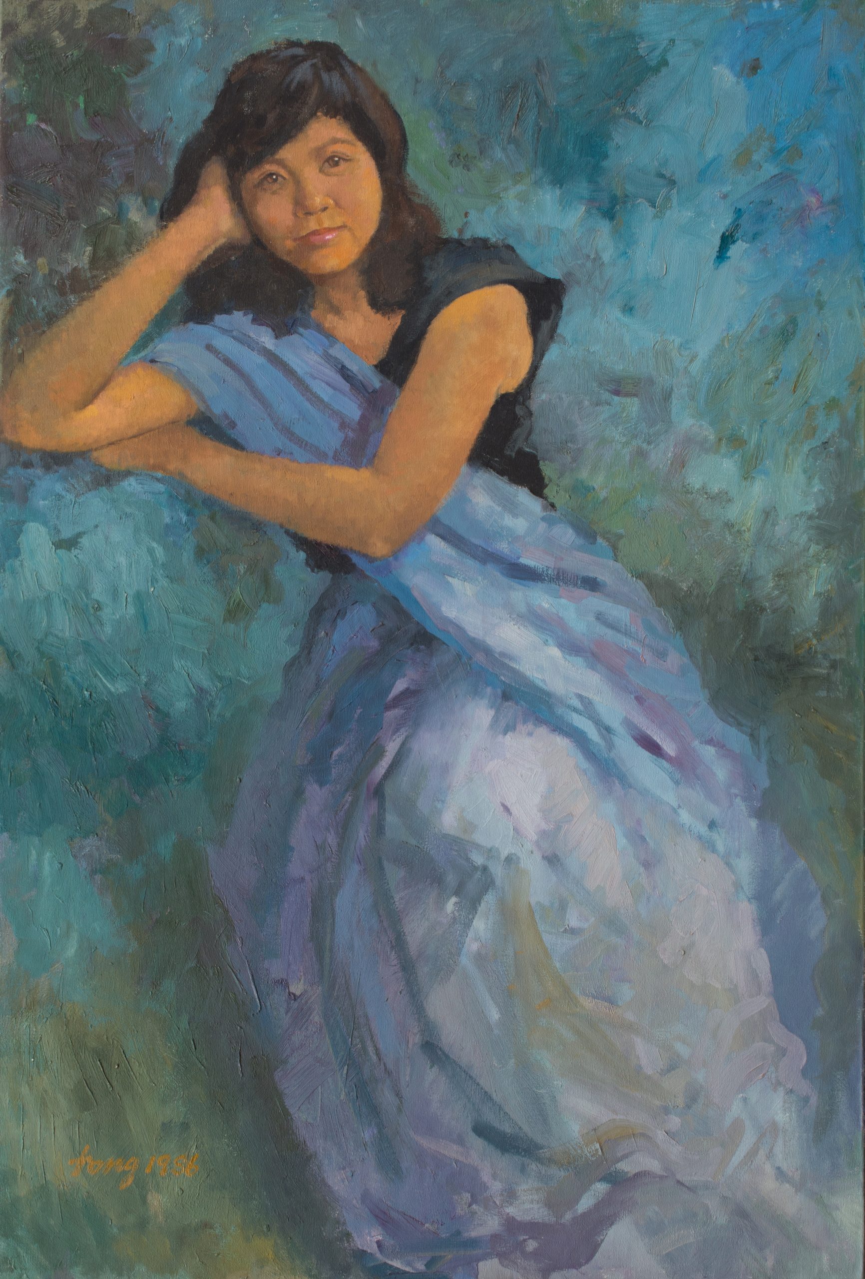 tong_chin_sye_artwork_for_sale_chinese_girl_in_sari