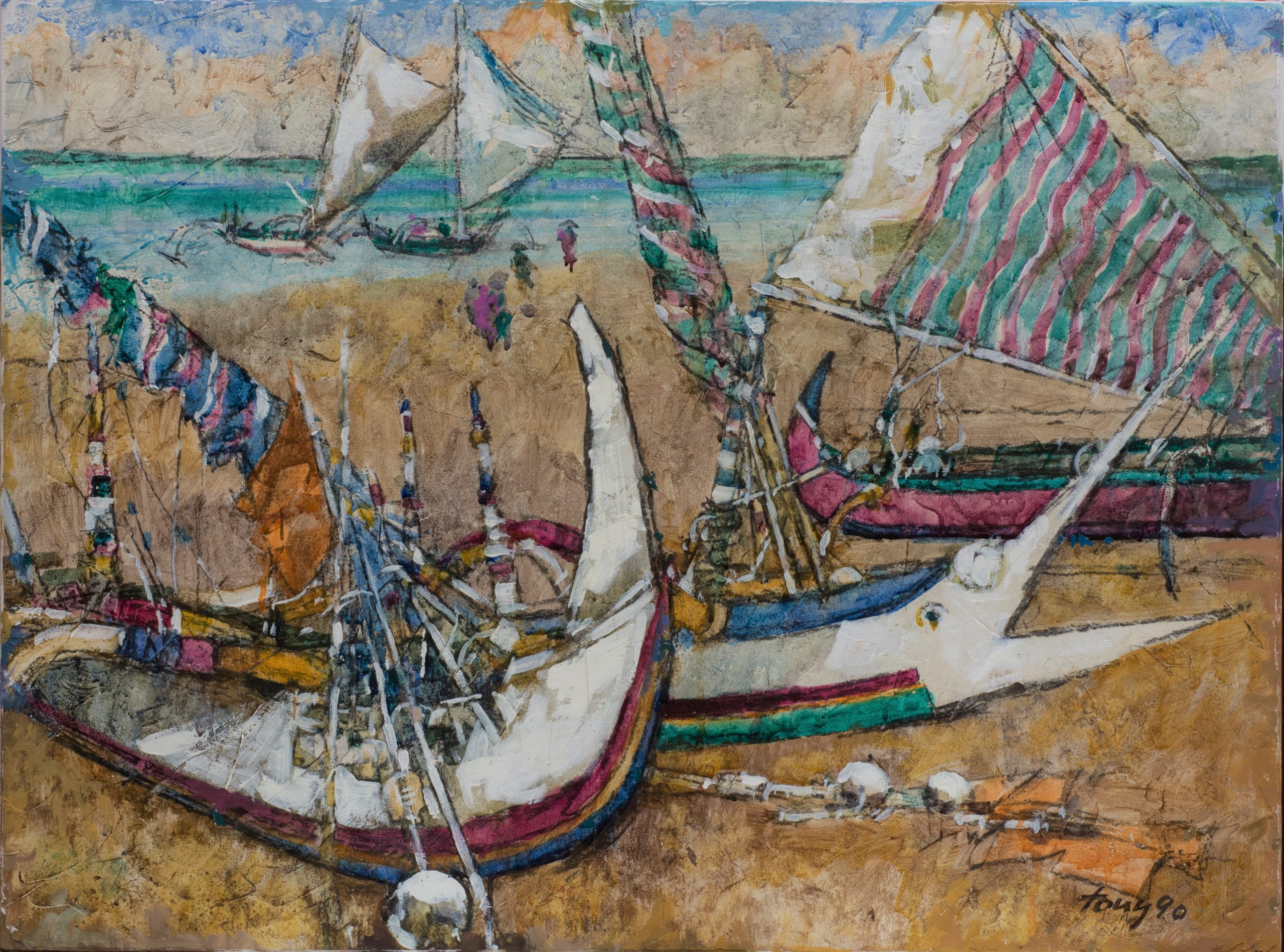 tong_chin_sye_artwork_for_sale_bali_fishing_boats