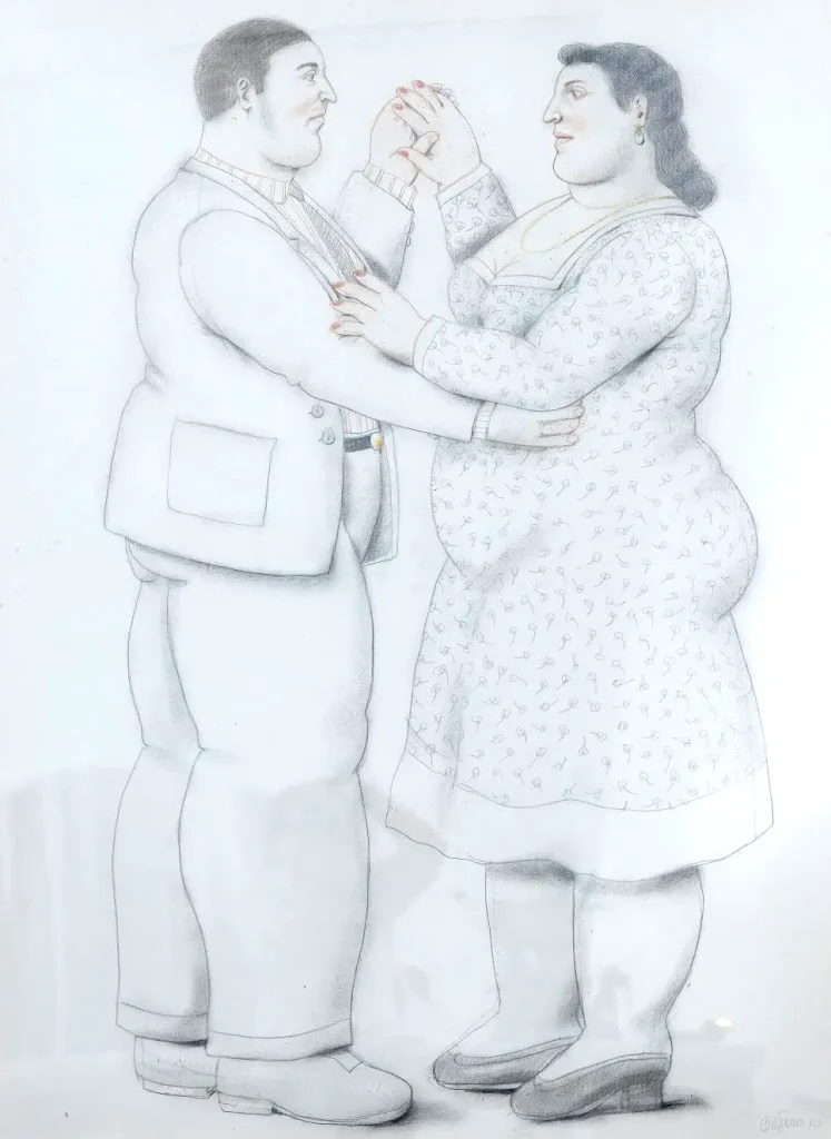 fernando_botero_artwork_for_sale_couple_dancing