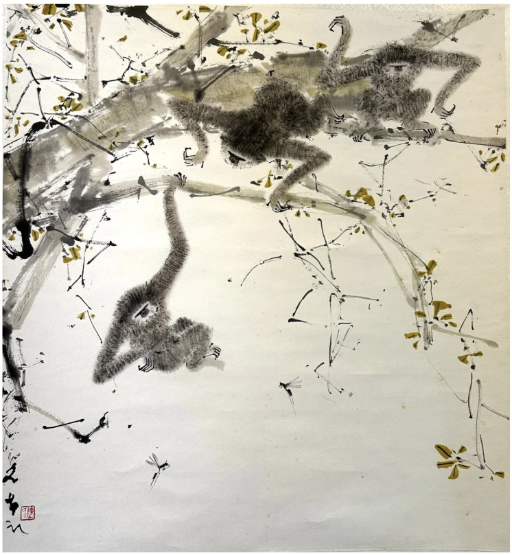 Chen Wen Hsi gibbon artworks_ collect local artist artwork in Singapore The Private Art Sales II with Asia Art Collective