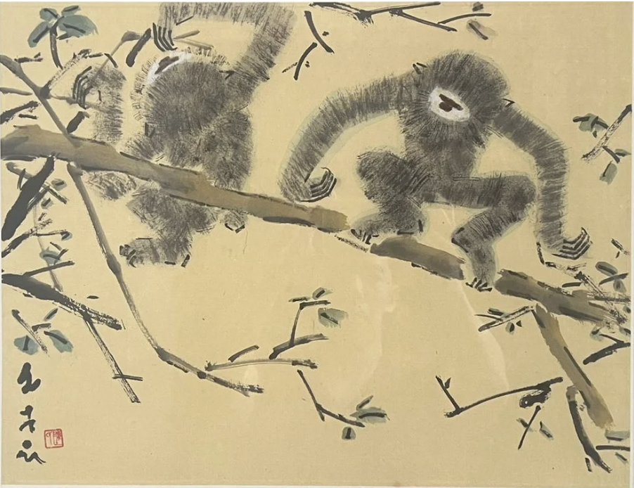 Chen Wen Hsi gibbon artworks_ collect local artist artwork in Singapore - The Private Art Sales II with Asia Art Collective