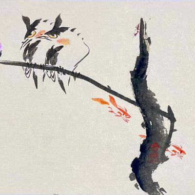 A pair of birds 双禽