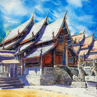 Serenity of Wat Intharawat, Chiang Mai
